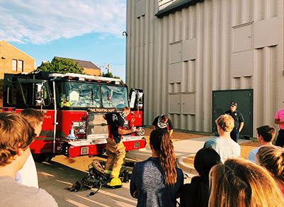 Fire Department Demonstration for Youth