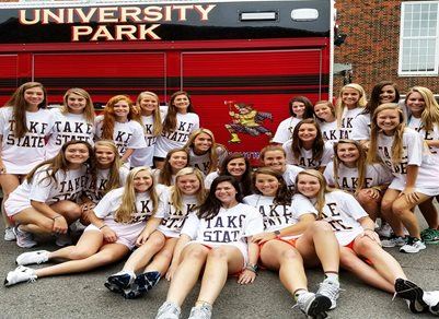 Soccer Team Posed with Fire Truck