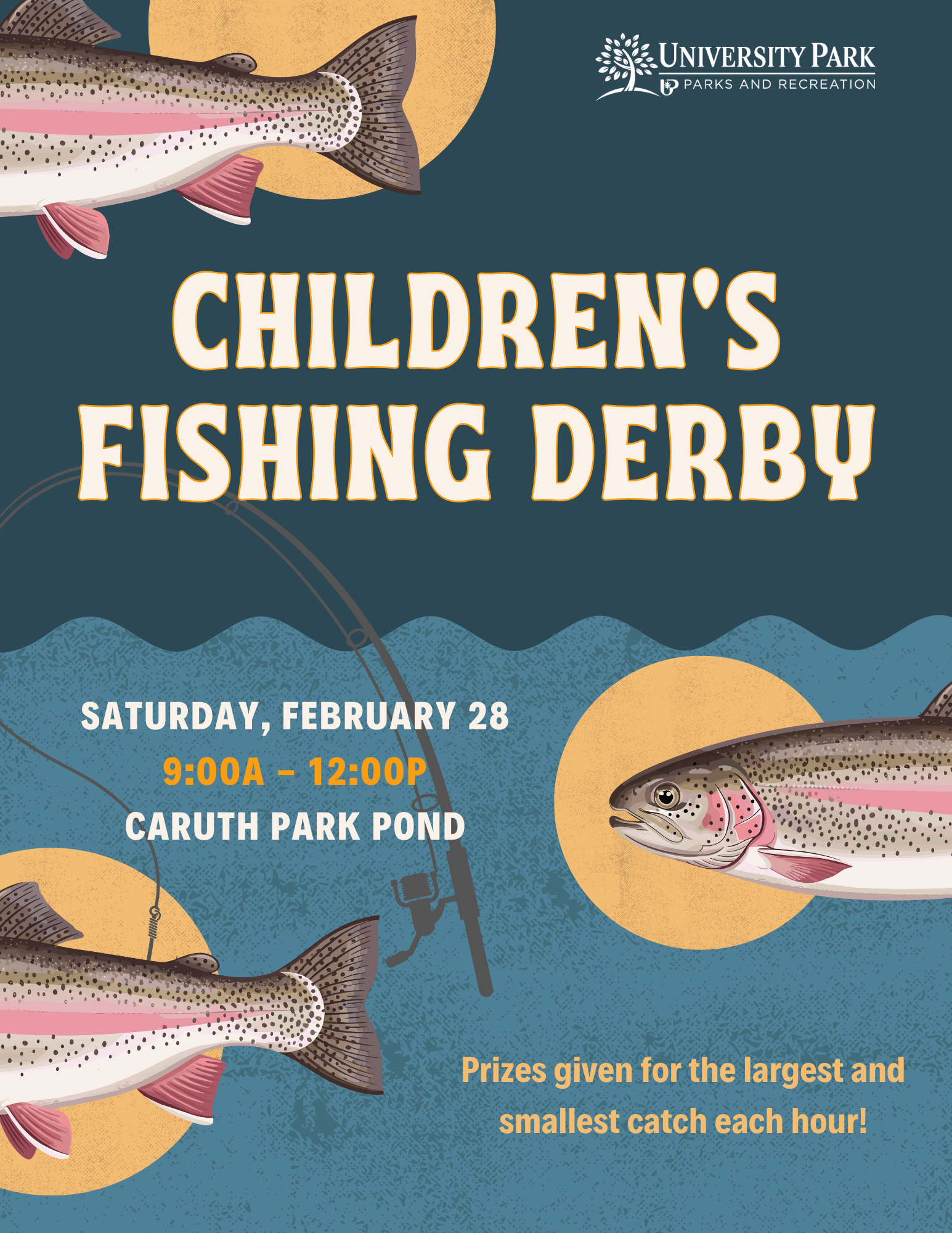 Childrens Fishing Derby 2026 Save the Date Graphhic