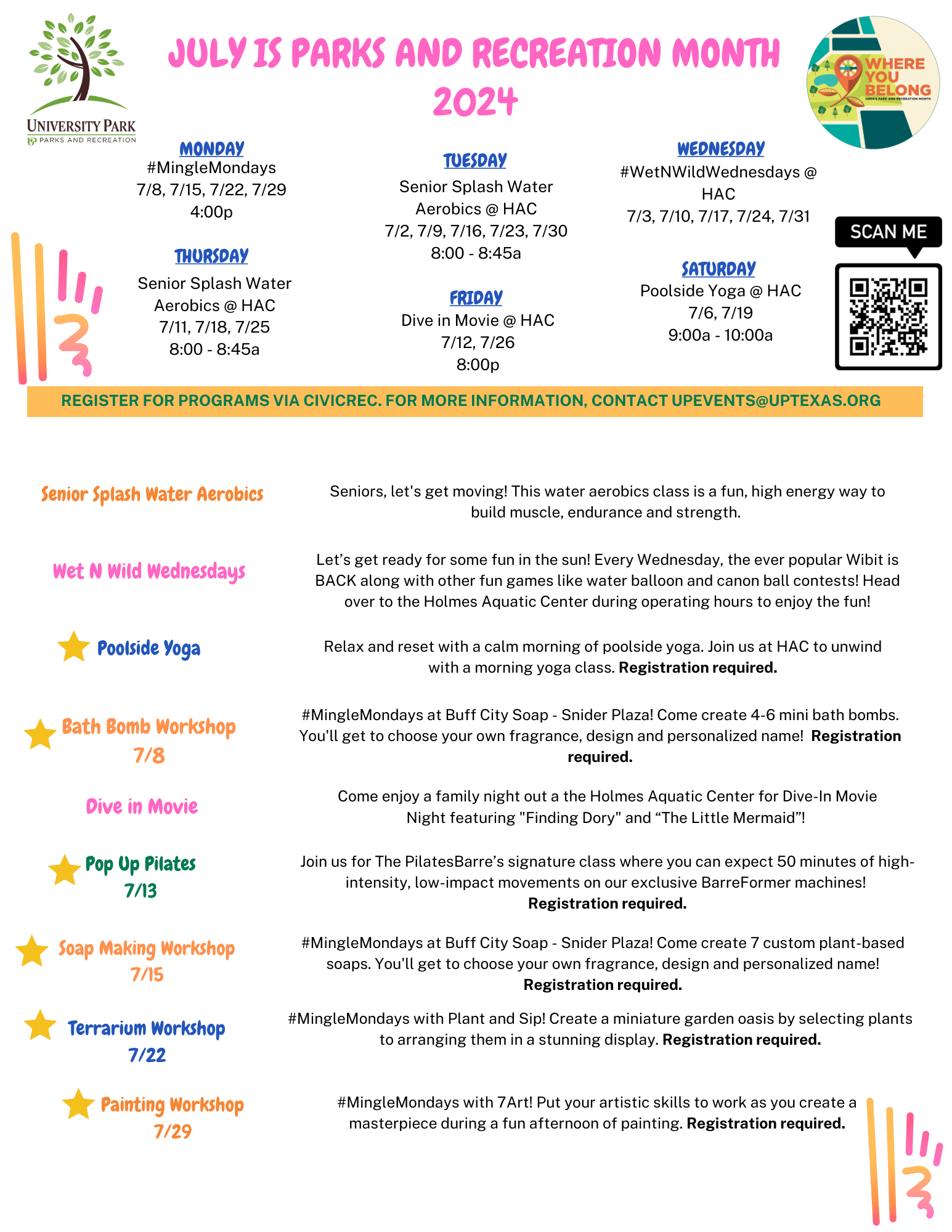 July is Parks and Rec Month (2)